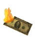 Dollar burns