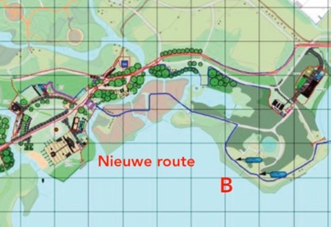 ongewenste nieuwe route