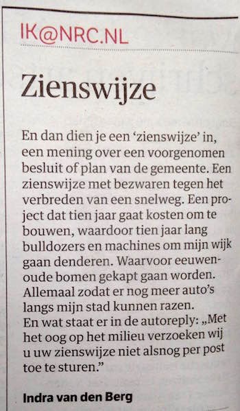 zienswijze